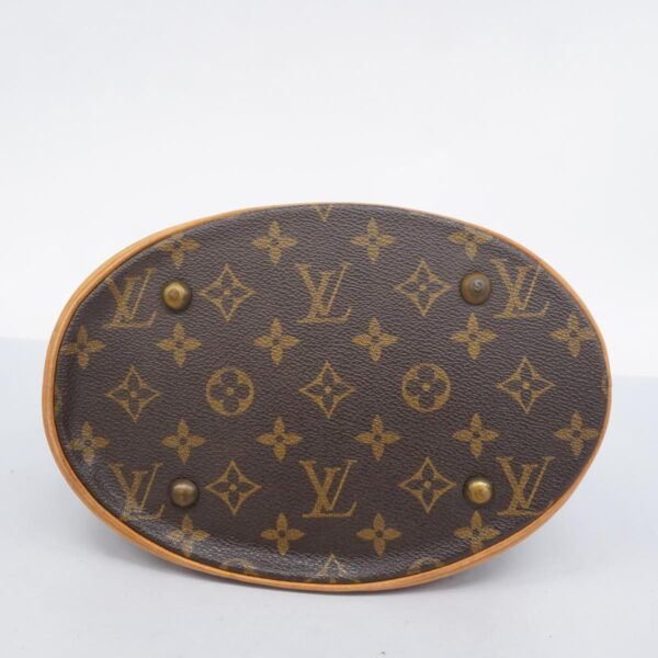 1240001052595 3 Louis Vuitton Bucket PM Monogram Tote Bag Brown