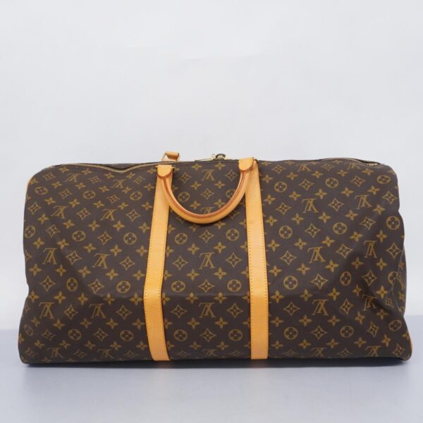 1240001052599 16 Louis Vuitton Keepall Bandouliere 60 Monogram Bag Brown