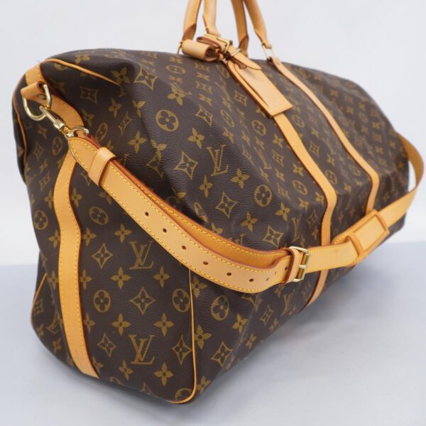 1240001052599 2 Louis Vuitton Keepall Bandouliere 60 Monogram Bag Brown