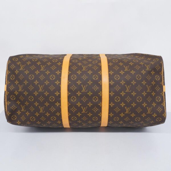 1240001052599 3 Louis Vuitton Keepall Bandouliere 60 Monogram Bag Brown