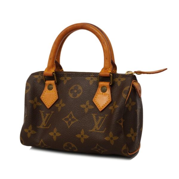 1240001052607 1 Louis Vuitton Mini Speedy Monogram Handbag Brown