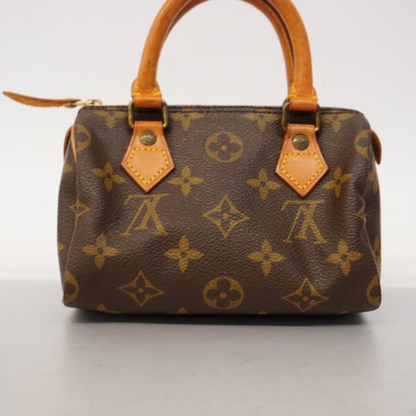 1240001052607 12 Louis Vuitton Mini Speedy Monogram Handbag Brown