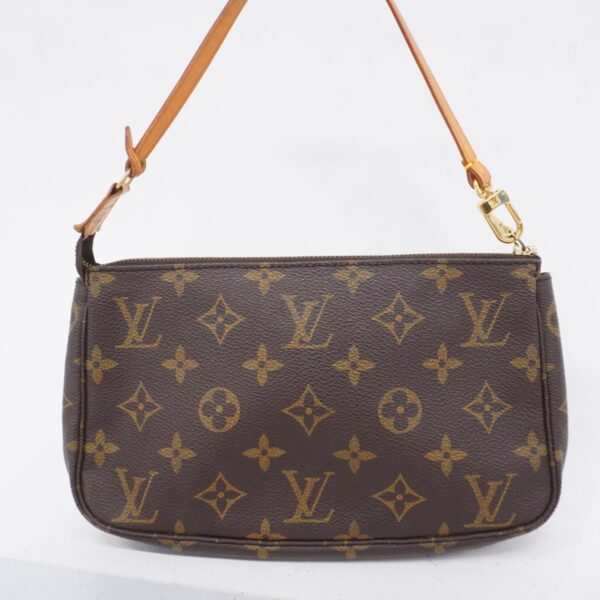 1240001052610 12 Louis Vuitton Pochette Accessory Monogram Pouch Brown