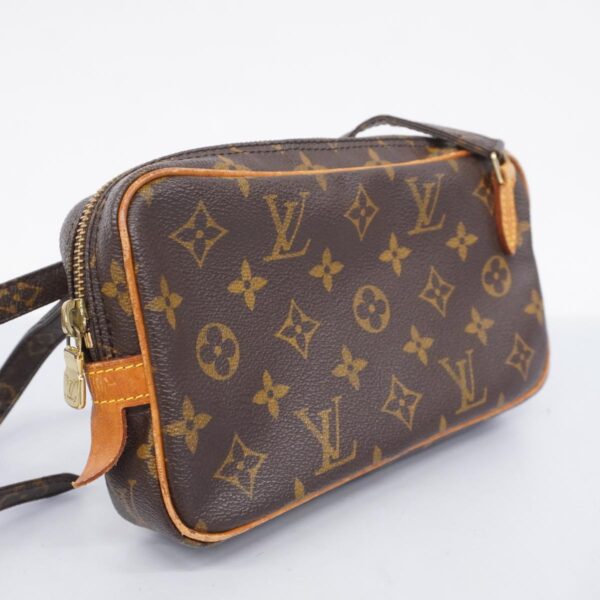 1240001052612 2 Louis Vuitton Pochette Marly Bandouliere Monogram Shoulder Bag Brown