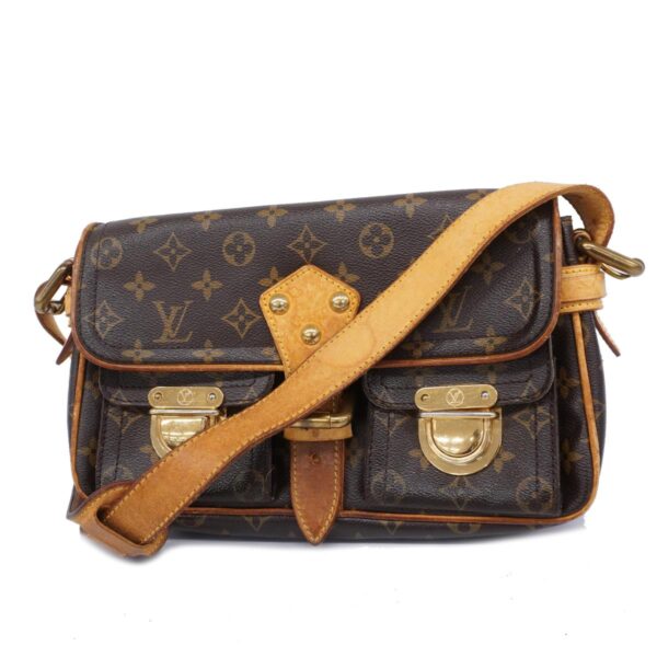 1240001052618 1 Louis Vuitton Hudson Monogram Shoulder Bag Brown