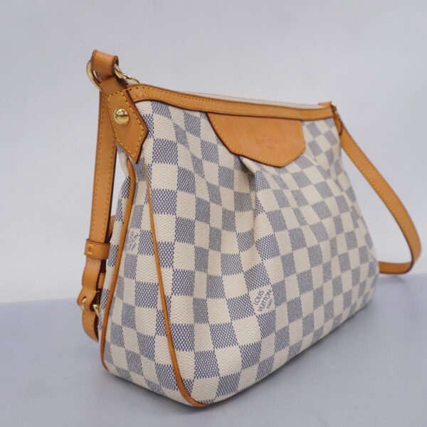 1240001052619 2 Louis Vuitton Siklasa PM Damier Azur Shoulder Bag White