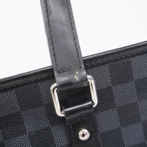 1240001052621 13 Louis Vuitton Tadao PM NM Damier Graphite 2way Bag Black