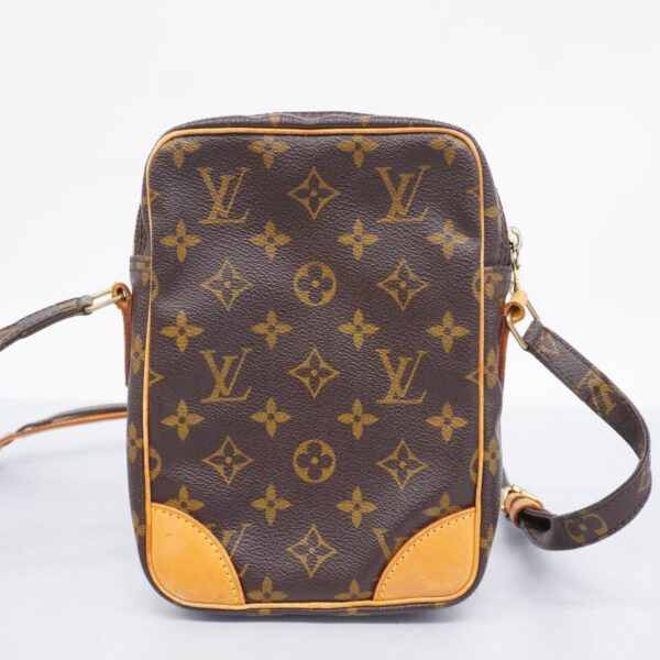 1240001052636 16 Louis Vuitton Danube Monogram Shoulder Bag Brown