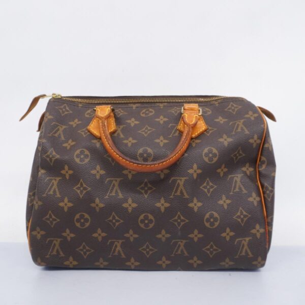 1240001052637 14 Louis Vuitton Speedy 30 Monogram Handbag Brown