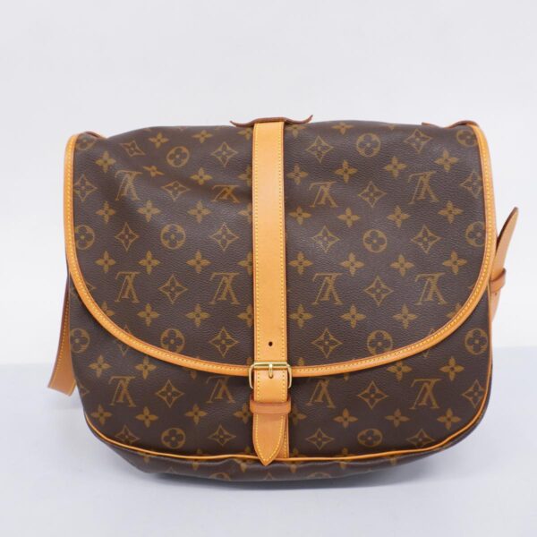 1240001052662 14 Louis Vuitton Saumur 35 Monogram Shoulder Bag Brown