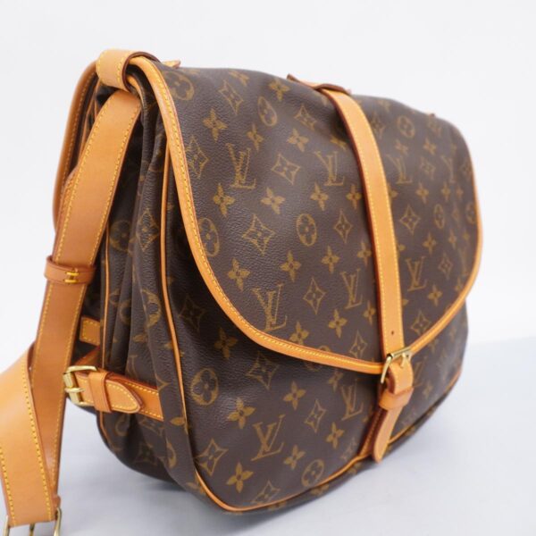 1240001052662 2 Louis Vuitton Saumur 35 Monogram Shoulder Bag Brown