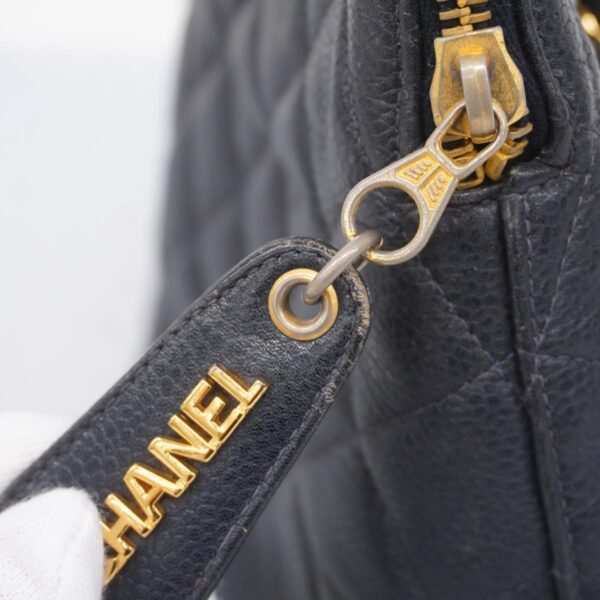 1240001052670 12 Chanel Matelasse Chain Caviar Skin Shoulder Bag Black