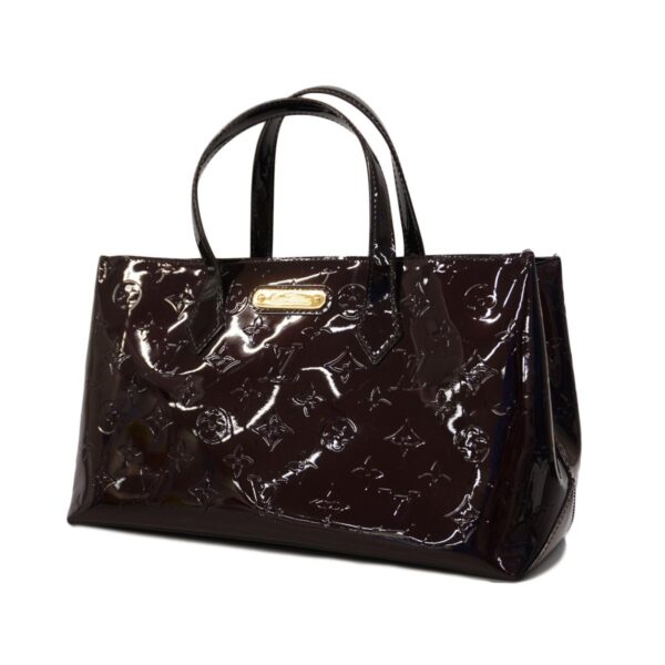 1240001052679 1 Louis Vuitton Wilshire PM Vernis Handbag Amarant