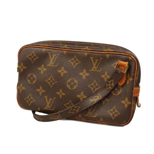 1240001052710 1 Louis Vuitton Pochette Marly Bandouliere Monogram Shoulder Bag Brown