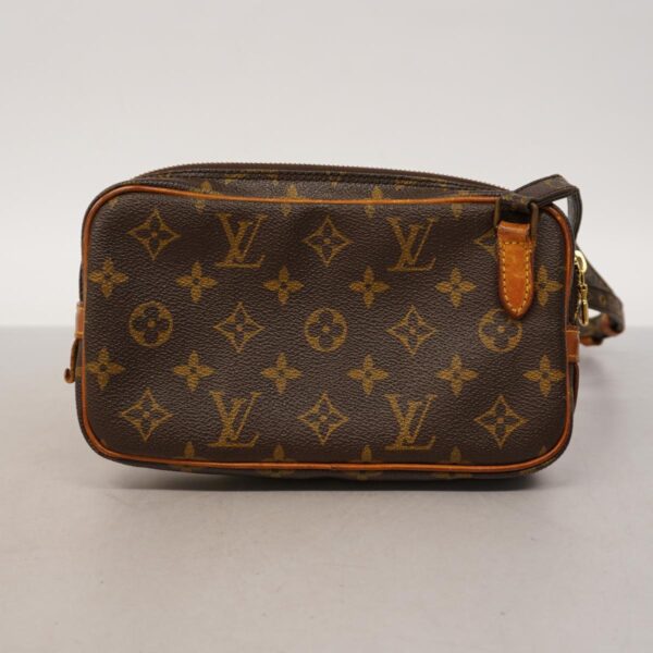 1240001052710 12 Louis Vuitton Pochette Marly Bandouliere Monogram Shoulder Bag Brown