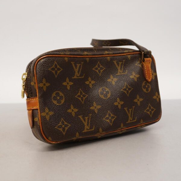 1240001052710 2 Louis Vuitton Pochette Marly Bandouliere Monogram Shoulder Bag Brown