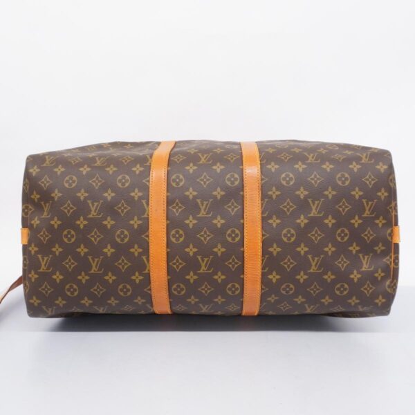 1240001052712 3 Louis Vuitton Keepall Bandouliere 55 Monogram Bag Brown