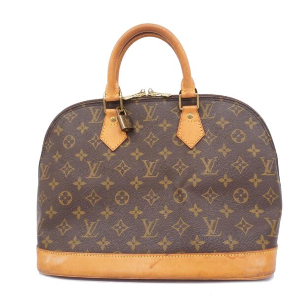 1240001052713 1 Louis Vuitton Alma Monogram Handbag Brown