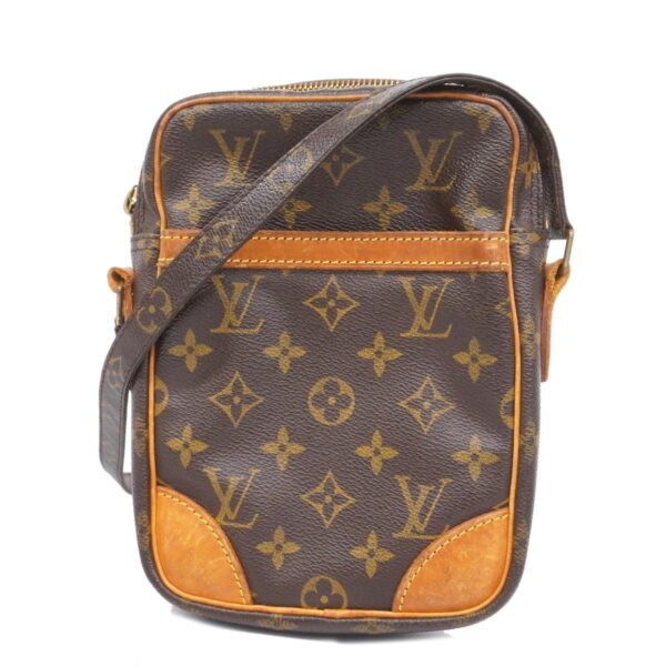 1240001052719 1 Louis Vuitton Danub Monogram Shoulder Bag Brown