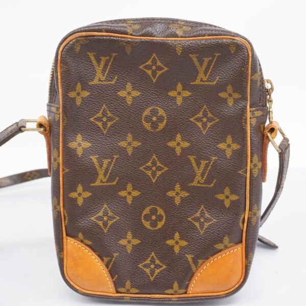 1240001052719 16 Louis Vuitton Danub Monogram Shoulder Bag Brown