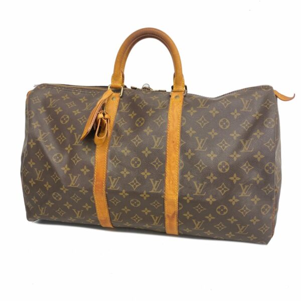 1240001052731 1 Louis Vuitton Keepall 50 Monogram Bag Brown