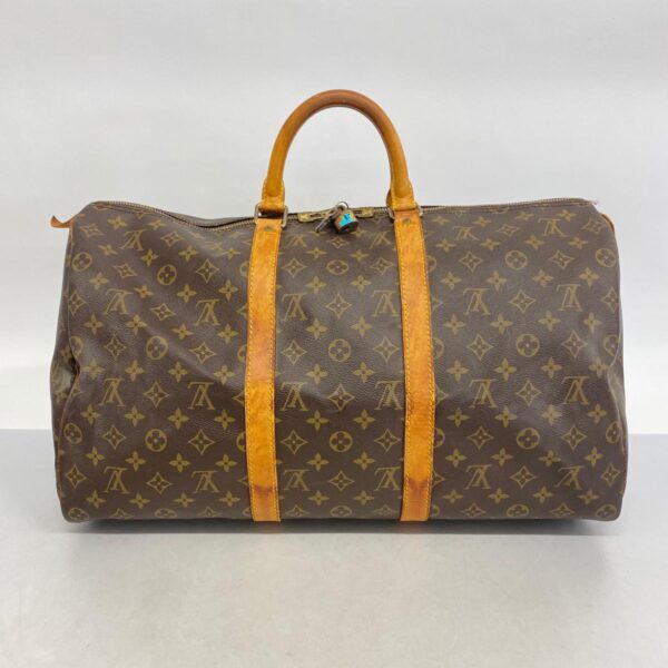 1240001052731 17 Louis Vuitton Keepall 50 Monogram Bag Brown