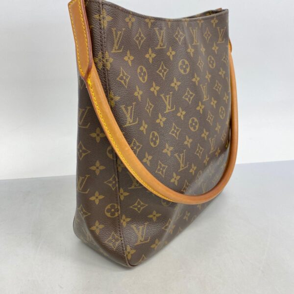 1240001052736 2 1 Louis Vuitton Looping GM Monogram Shoulder Bag Brown