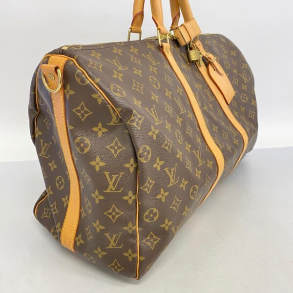 1240001052741 2 Louis Vuitton Keepall Bandouliere 50 Monogram Bag Brown