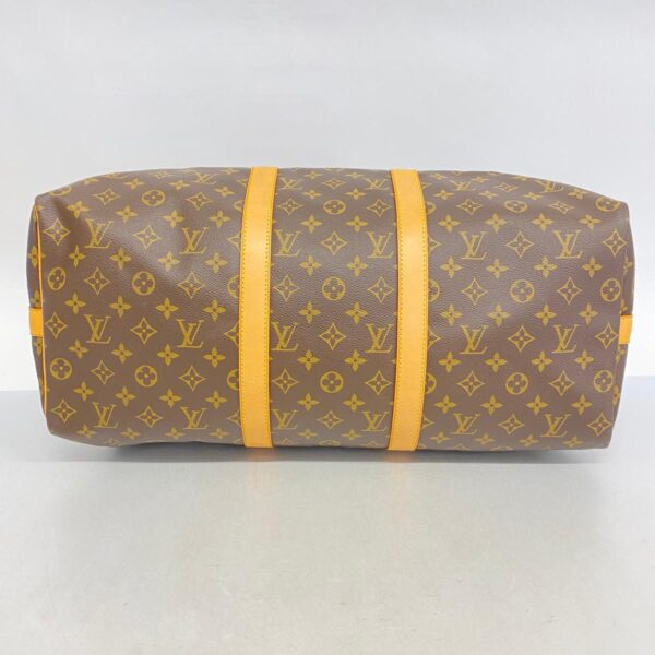 1240001052741 3 Louis Vuitton Keepall Bandouliere 50 Monogram Bag Brown