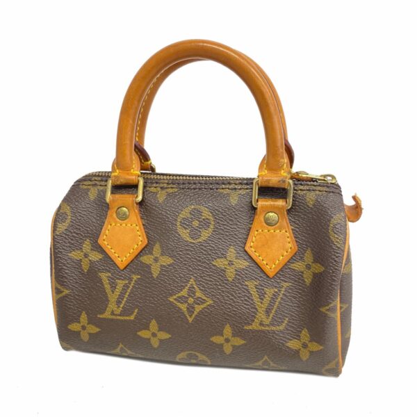 1240001052754 1 Louis Vuitton Mini Speedy Monogram Handbag Brown