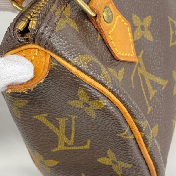 1240001052754 12 Louis Vuitton Mini Speedy Monogram Handbag Brown