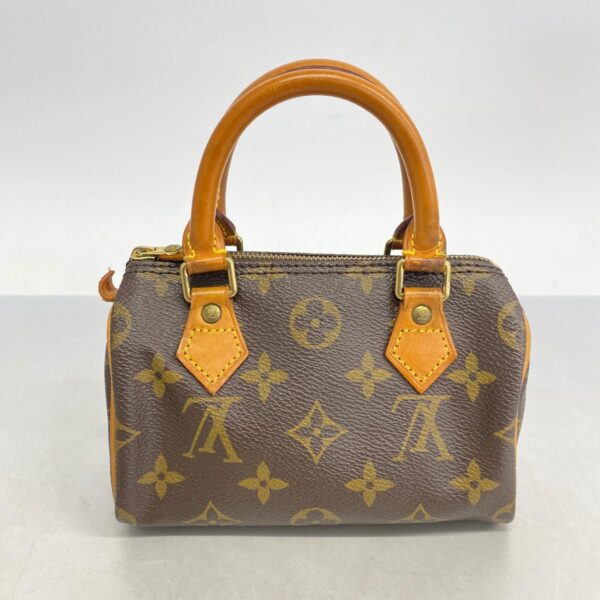 1240001052754 17 Louis Vuitton Mini Speedy Monogram Handbag Brown