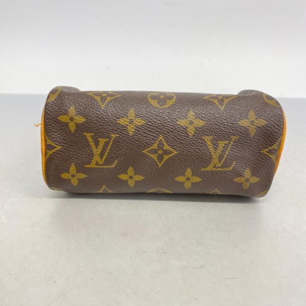 1240001052754 3 Louis Vuitton Mini Speedy Monogram Handbag Brown