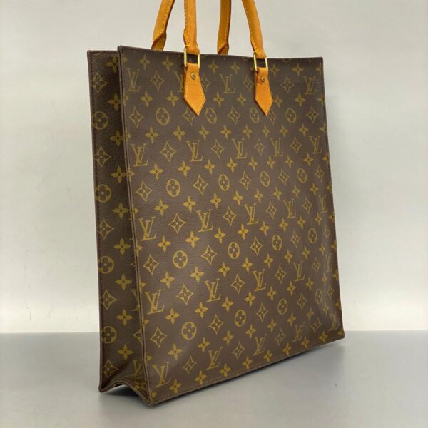 1240001052762 2 Louis Vuitton Sac Plat Monogram Tote Bag Brown