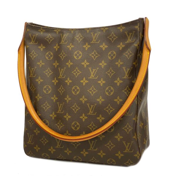 1240001052763 1 Louis Vuitton Looping GM Monogram Shoulder Bag Brown