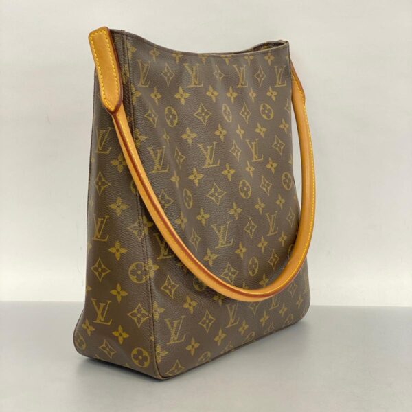 1240001052763 2 Louis Vuitton Looping GM Monogram Shoulder Bag Brown