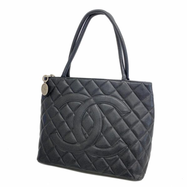 1240001052782 1 Chanel Caviar Skin Tote Bag Black