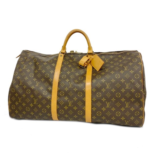 1240001052810 1 Louis Vuitton Keepall 60 Monogram Bag Brown