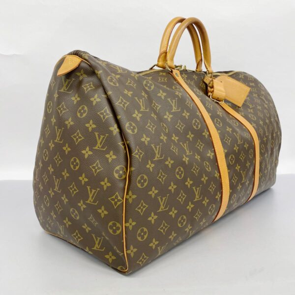 1240001052810 2 Louis Vuitton Keepall 60 Monogram Bag Brown