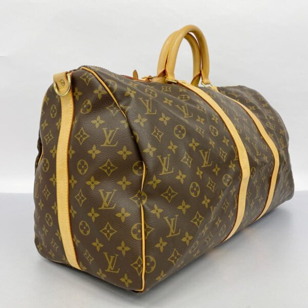 1240001052811 2 Louis Vuitton Keepall Bandouliere 55 Monogram Bag Brown