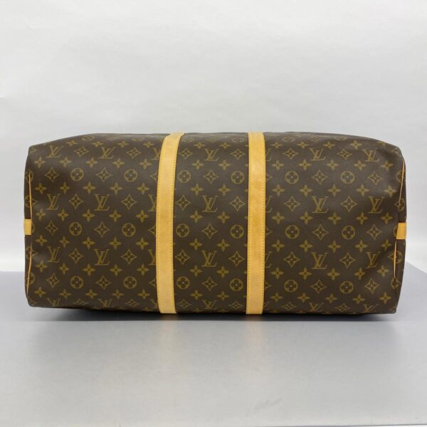 1240001052811 3 Louis Vuitton Keepall Bandouliere 55 Monogram Bag Brown