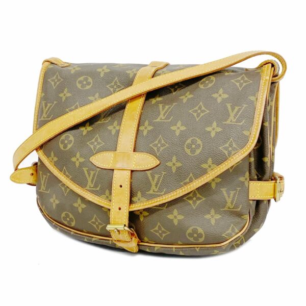 1240001052813 1 Louis Vuitton Saumur 30 Monogram Shoulder Bag Brown