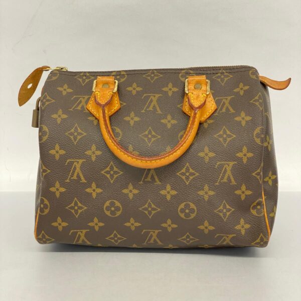 1240001052828 12 Louis Vuitton Speedy 25 Monogram Handbag Brown