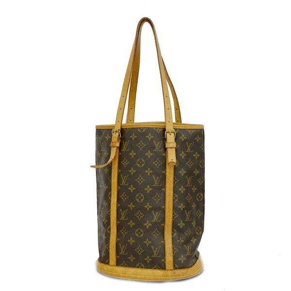 1240001052832 1 Louis Vuitton Bucket GM Monogram Tote Bag Brown