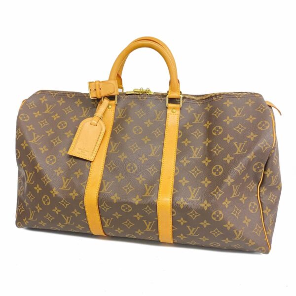 1240001052846 1 Louis Vuitton Keepall 50 Monogram Bag Brown