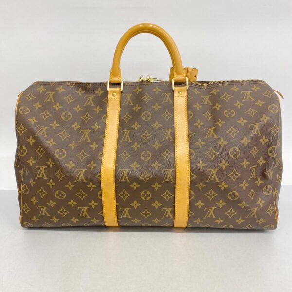 1240001052846 15 Louis Vuitton Keepall 50 Monogram Bag Brown