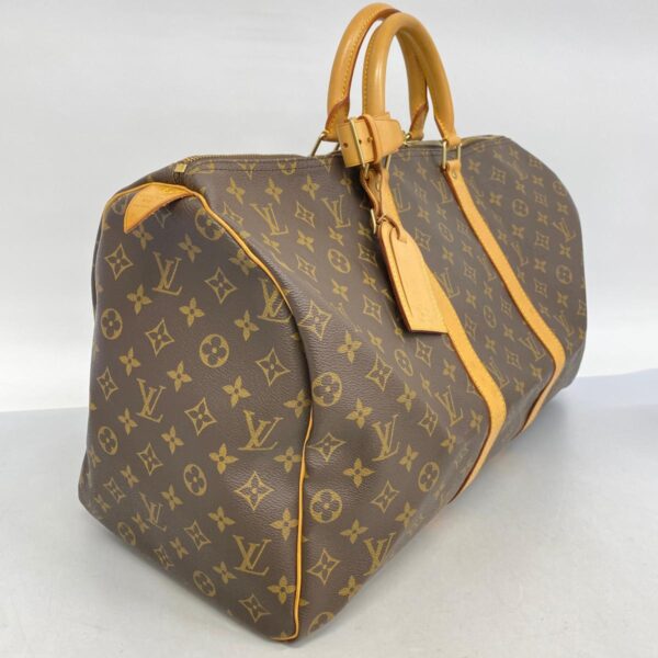 1240001052846 2 Louis Vuitton Keepall 50 Monogram Bag Brown