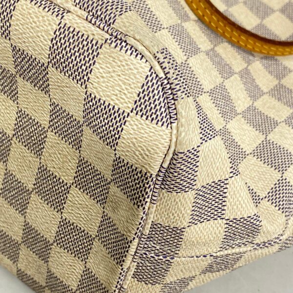 1240001052848 11 Louis Vuitton Neverfull MM Damier Azur Tote Bag White