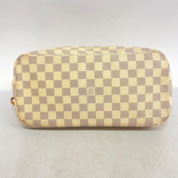 1240001052848 3 Louis Vuitton Neverfull MM Damier Azur Tote Bag White