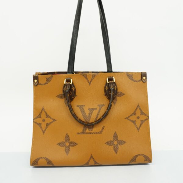 1240001052851 15 Louis Vuitton On the Go MM Monogram Giant Two Way Bag Brown